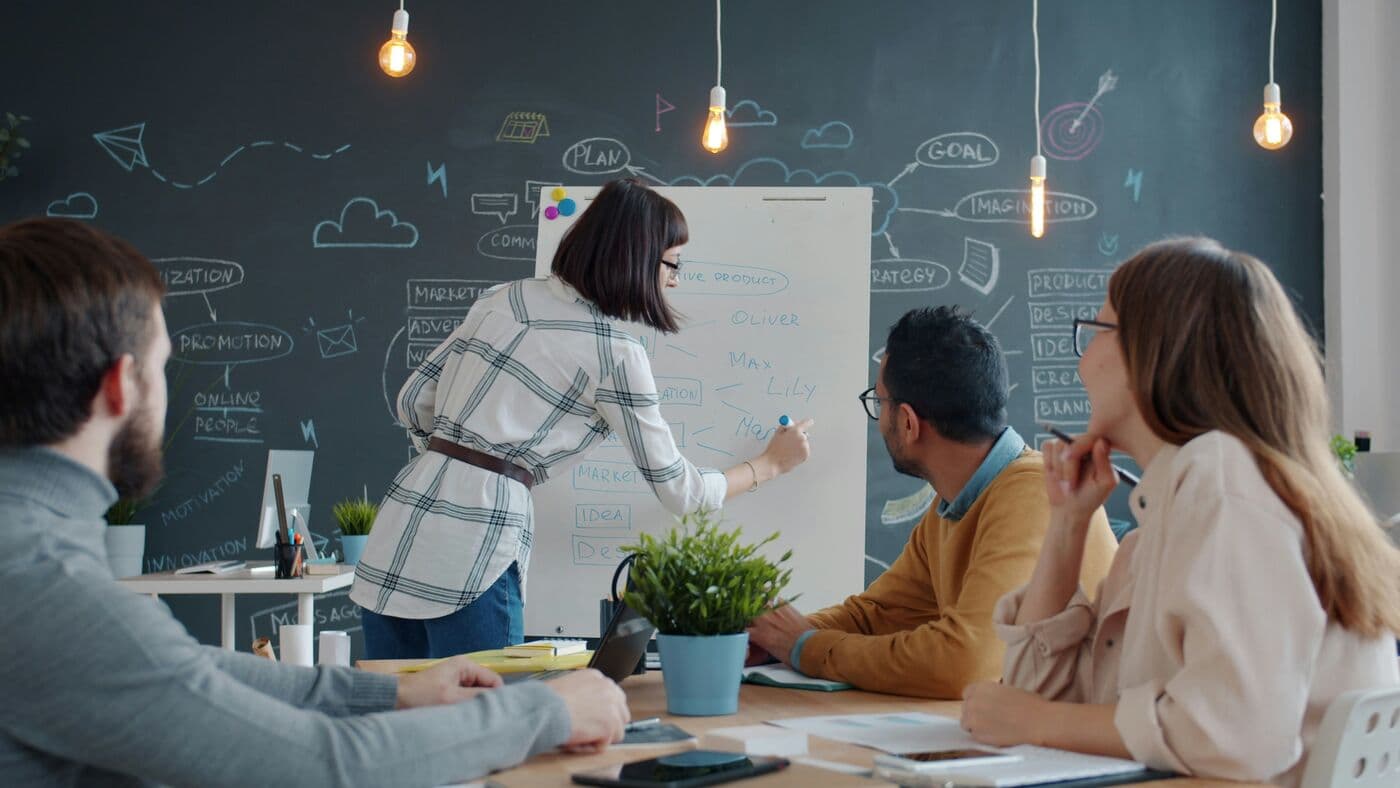 A workplace training session in progress
